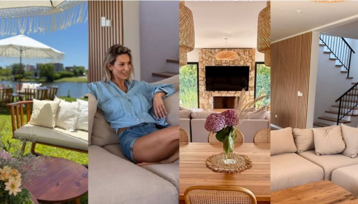 Noelia Marzol mostró los rincones soñados de su nueva casa en Nordelta: amplio parque con pileta y ambientes luminosos
