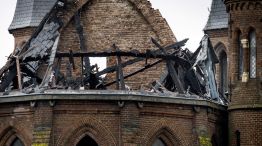 Incendio de una iglesia de Vondelkerk, Amsterdam 01012026