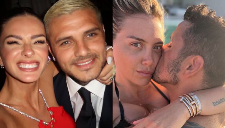 Así celebraron Año Nuevo La China Suárez y Mauro Icardi en Turquía, y Wanda Nara y Martín Migueles en Uruguay