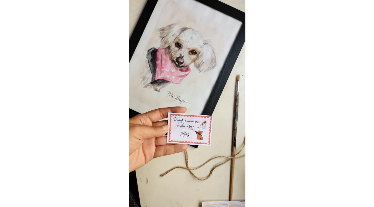 Peludos Pintados: más que un retrato de una mascota