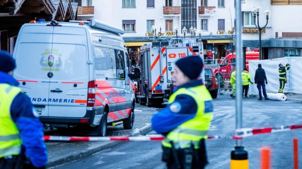 Incendio en un bar en Suiza