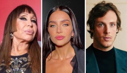 Moria Casán, Zaira Nara y Robert Strom