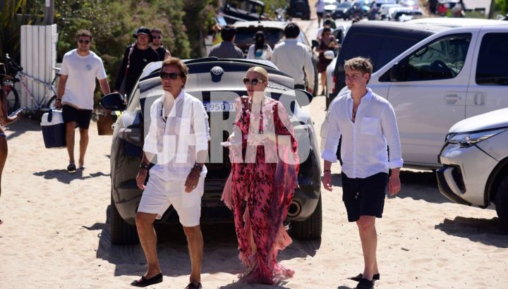 El almuerzo familiar de Valeria Mazza y Alejandro Gravier con su hijo Balthazar: las fotos exclusivas