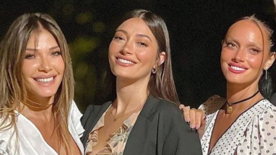 Catherine Fulop junto a Tiziana y Oriana Sabatini