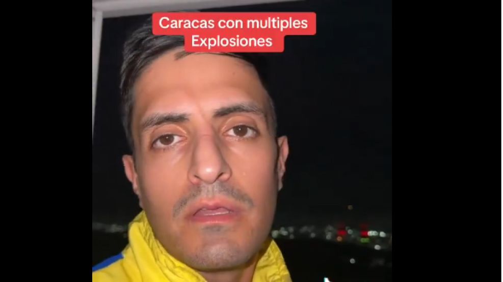 Michelo, desolado en Caracas, viendo caer las bombas estadounidenses que terminaron con su 'ídolo', Nicolás Maduro.