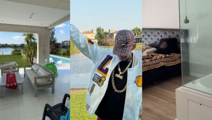 Así es la casa de L-Gante con vista a la laguna: diseño minimalista, pileta y jacuzzi en la habitación