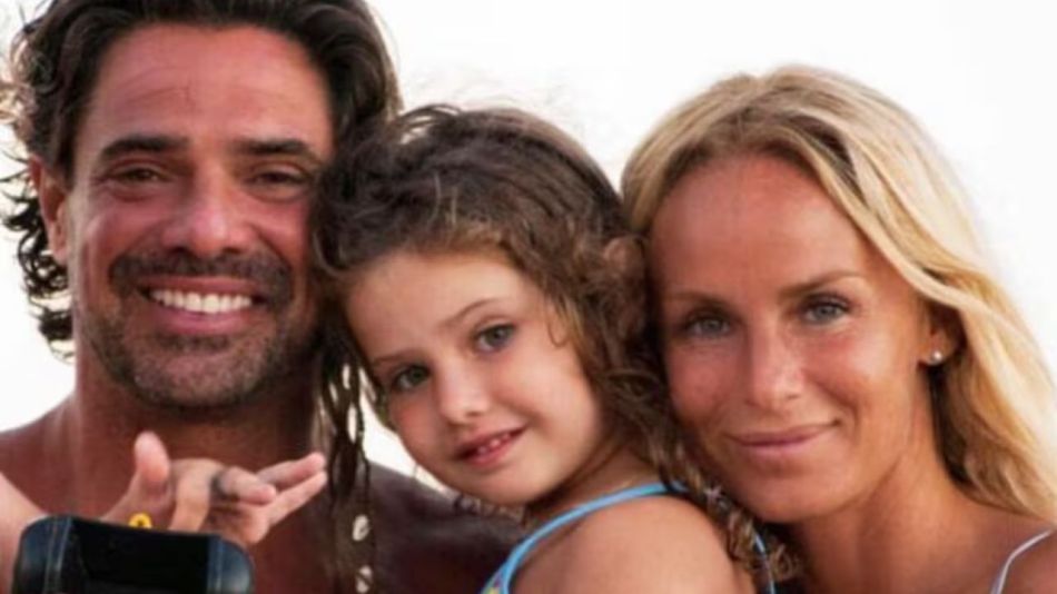 Sabrina Rojas y Luciano Castro con su hija Esperanza