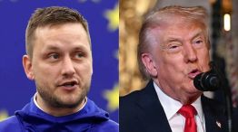 El primer ministro de Groenlandia, Jens-Frederik Nielsen, y el presidente estadounidense, Donald Trump