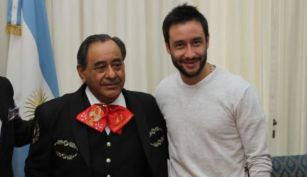 Luciano Pereyra y su papá