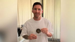 Lionel Messi recibió la medalla del Tricentenario de Rosario