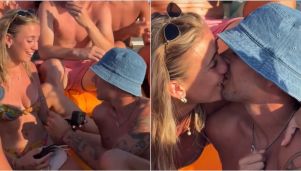 Lucas Blondel y Morena Beltrán