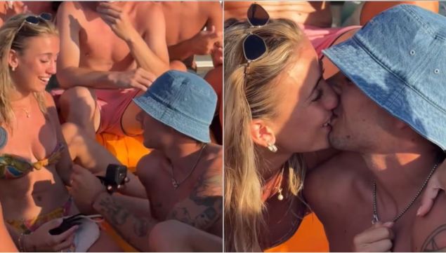 Lucas Blondel y Morena Beltrán