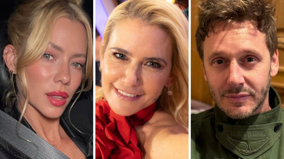 Nicole Neumann, Valeria Mazza y Benjamín Vicuña