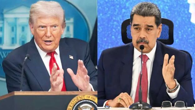 Donald  Trump y Nicolás Maduro