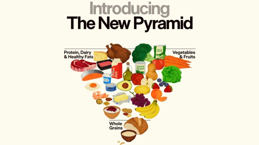 Estados Unidos rediseñó su pirámide alimenticia 