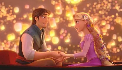 Rapunzel y Flynn Rider