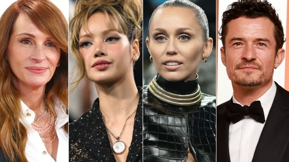 Julia Roberts, LISA, Miley Cyrus y Orlando Bloom