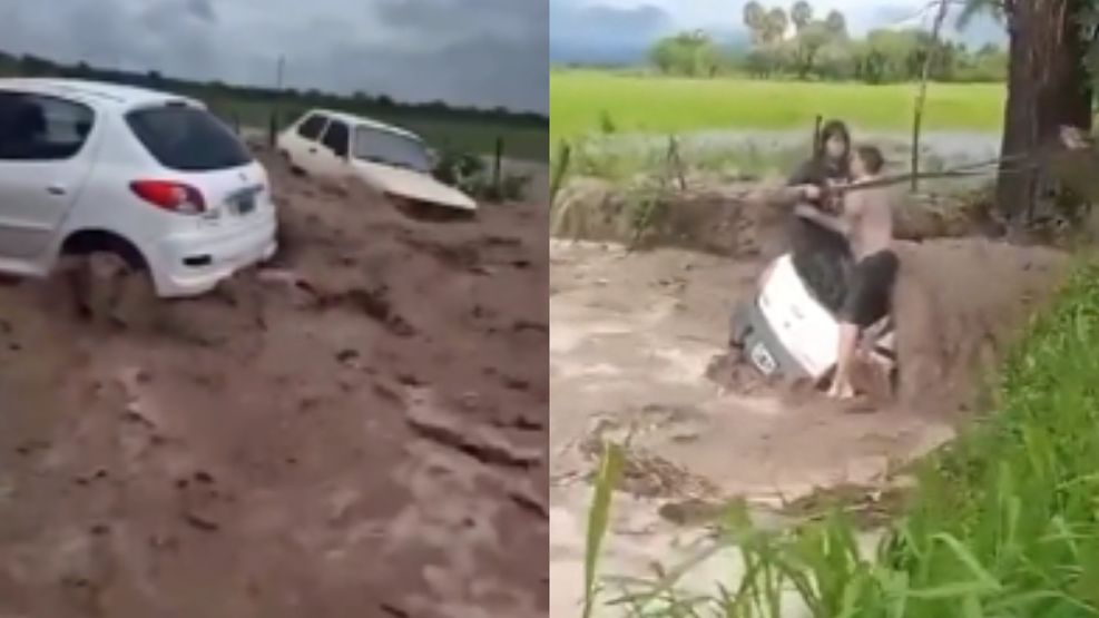 Diluvio, avalanchas e inundaciones en Salta: cayeron casi 100 milímetros de agua en menos de una hora