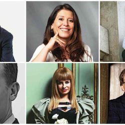 Escritores en la costa. | Foto:Cedoc