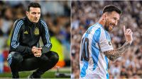Lionel Scaloni y Lionel Messi