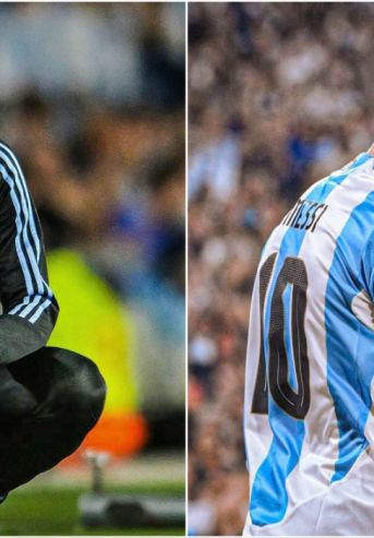 Lionel Scaloni y Lionel Messi