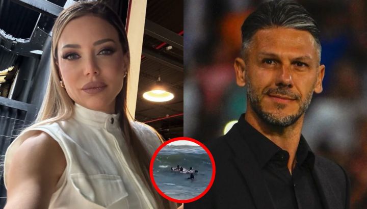 La preocupación de Evangelina Anderson tras enterarse que Martín Demichelis y sus hijos fueron rescatados del mar: el video del momento