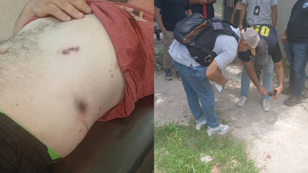 El policía fingió el auto heroíco. 