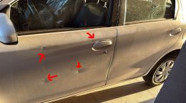 Puntazos en un vehículo