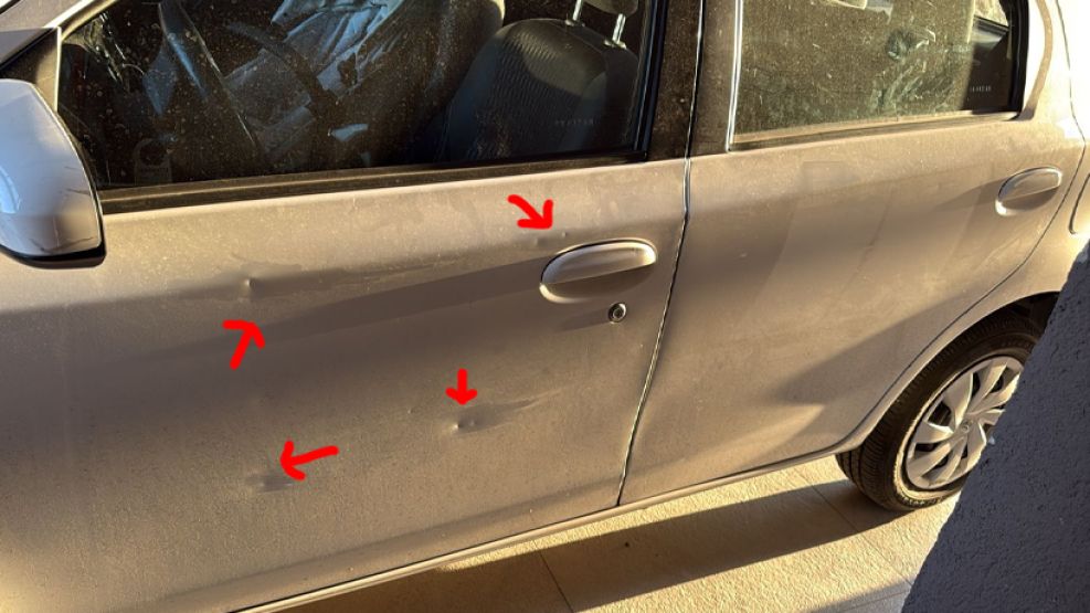 Puntazos en un vehículo