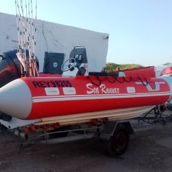 El punto de pesca elegido fue uno de los habituales, ubicado a unos 12 kilómetros de la costa, en dirección al muelle de Pescadores de Miramar, sobre una profundidad cercana a los 30 metros. 