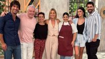 Eugenia Tobal y el equipo de "Escuela de cocina"
