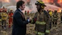 La foto con IA que subió Milei en medio de los incendios en el Sur