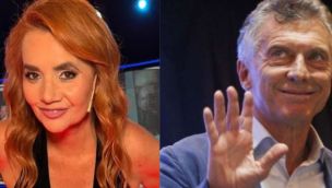 Nancy Pazos y Mauricio Macri