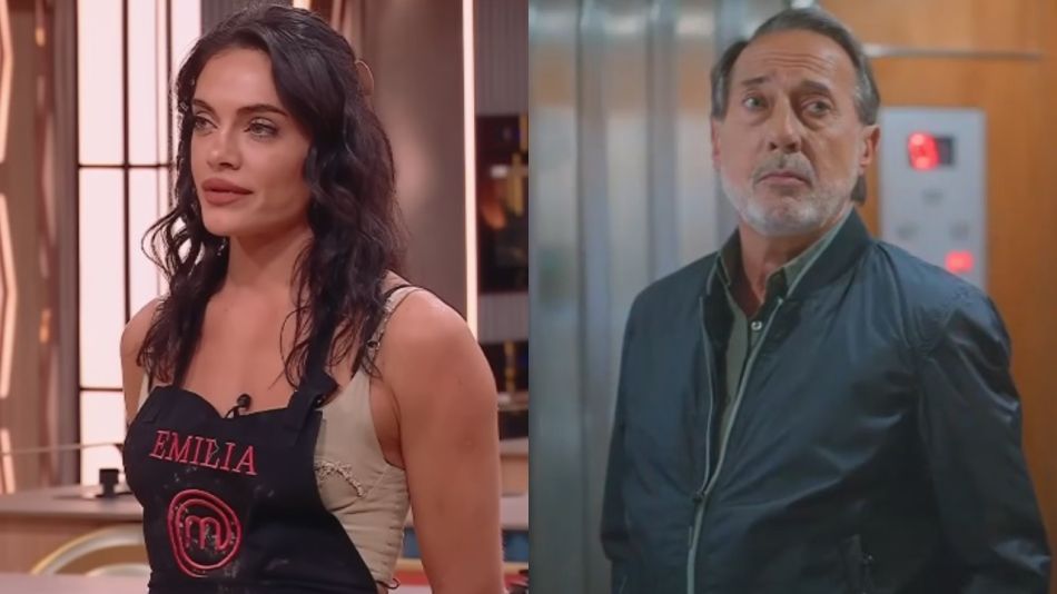 Emilia Attias en Masterchef Celebrity y Guillermo Francella en El Encargado