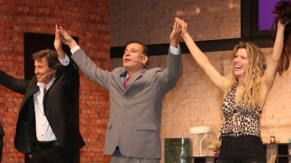 Laurita Fernández, Martín Bossi y Gustavo Bermúdez