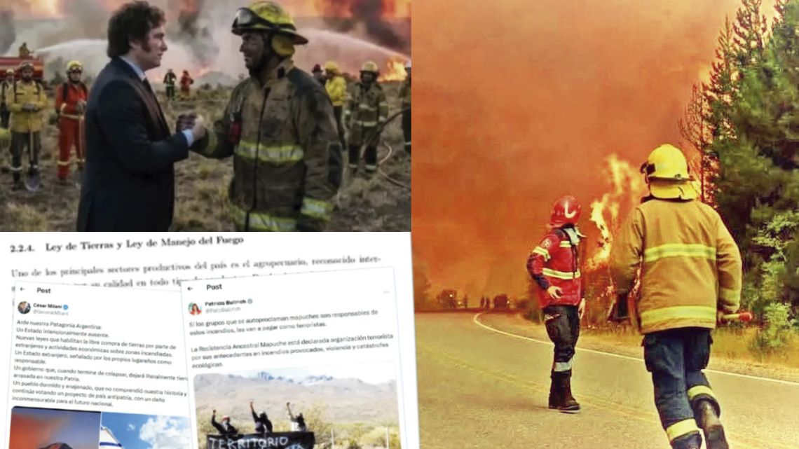 Patagonia’s wildfires become weapons of disinformation.