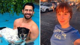 Las divertidas fotos de la tarde romántica de playa del Tucu López y su novia, Noe Antúnez