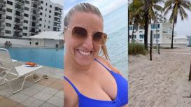 Caminata matutina, playa y bikini: las vacaciones de Paula Bernini en Miami