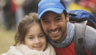 El Chino Leunis y su hija Delfina
