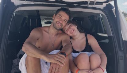 El Chino Leunis y su hija Delfina