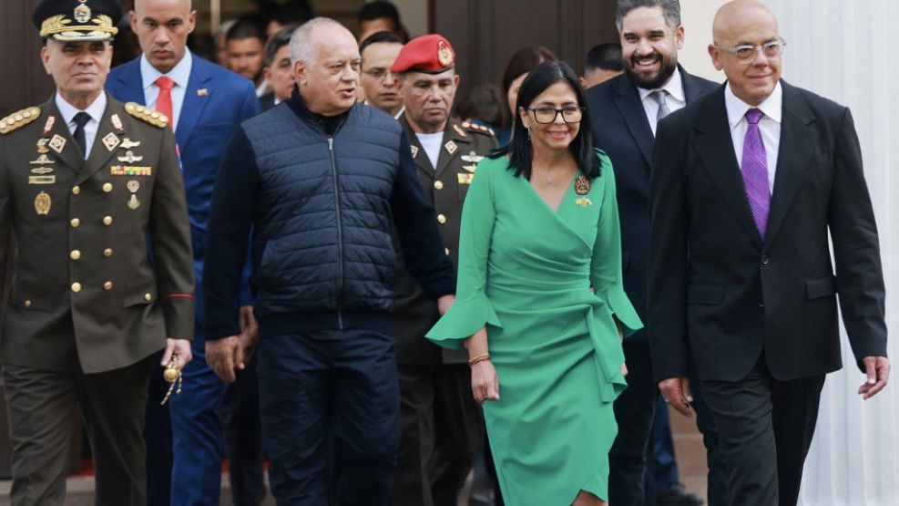 Delcy Rodríguez y Diosdado Cabello