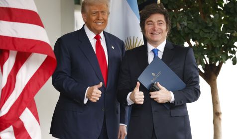 President Trump Meets With Visiting Argentine President Milei At The White House