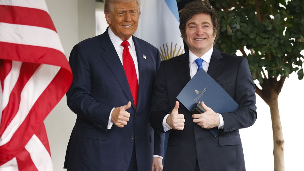 President Trump Meets With Visiting Argentine President Milei At The White House