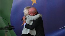 Lula y Ursula von der Leyen en Brasil.