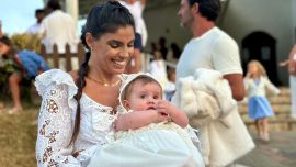 Así fue el bautizo de Isabella, la hija de Sofía Balut: rodeados de familiares en Punta del Este