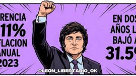 Los cómics de Milei para explicar la baja de la inflación