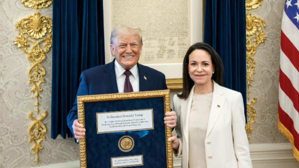 Reunión de María Corina Machado y Donald Trump 