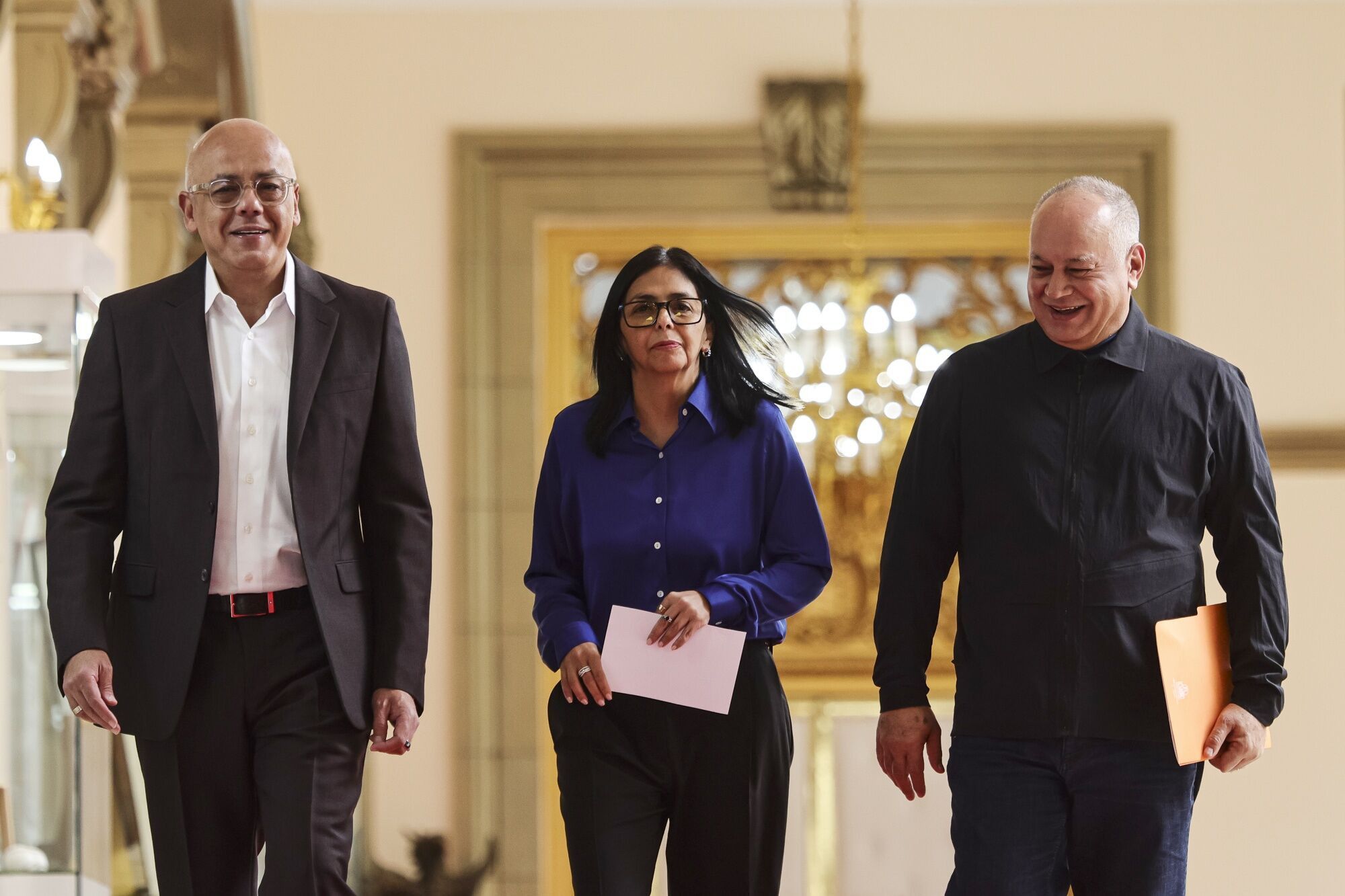 Delcy Rodriguez Addresses The Media Regarding The Release Of Prisoners In Venezuela