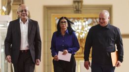 Delcy Rodriguez Addresses The Media Regarding The Release Of Prisoners In Venezuela