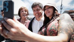 Axel Kicillof en Mar de Ajó